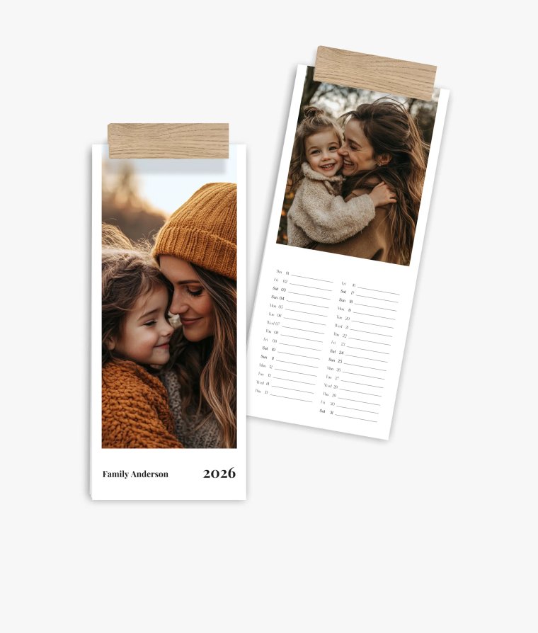 Vertical calendar Classic Year