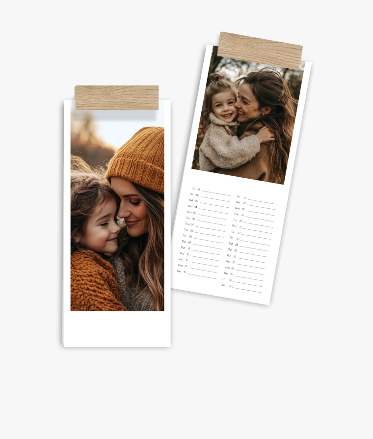 Vertical calendar Classic Year