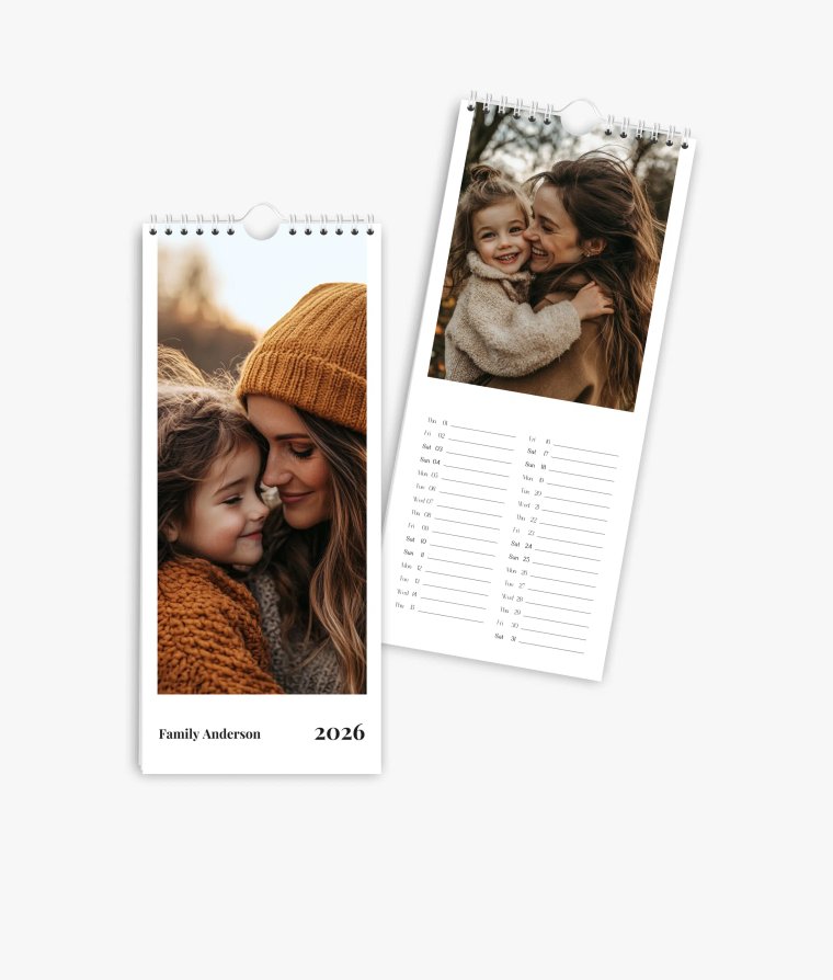 Vertical calendar Classic Year