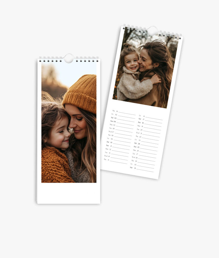 Vertical calendar Classic Year