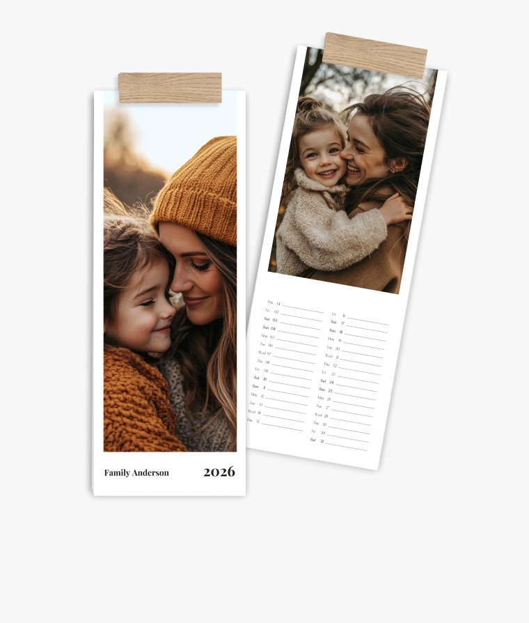 Vertical calendar Classic Year