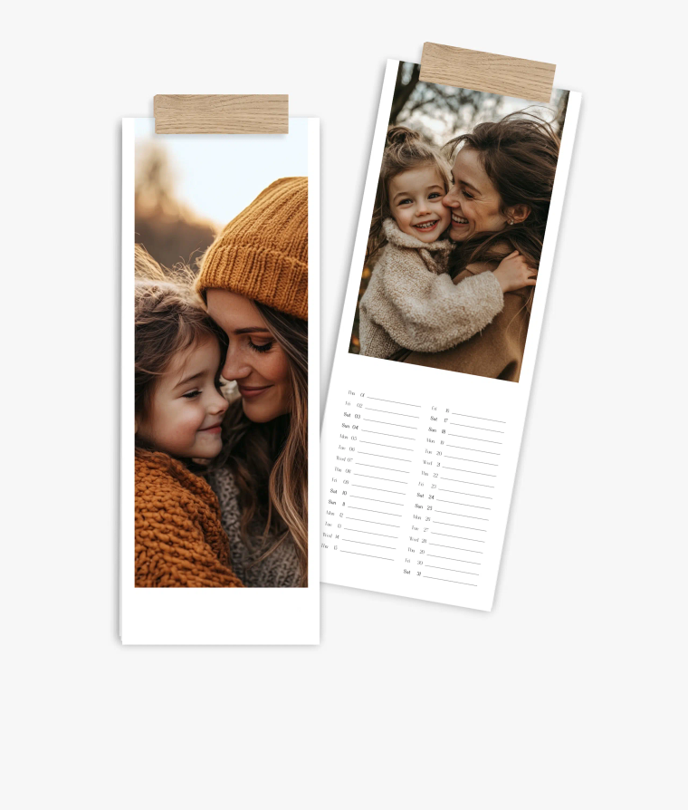 Vertical calendar Classic Year