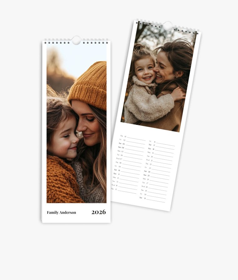 Vertical calendar Classic Year