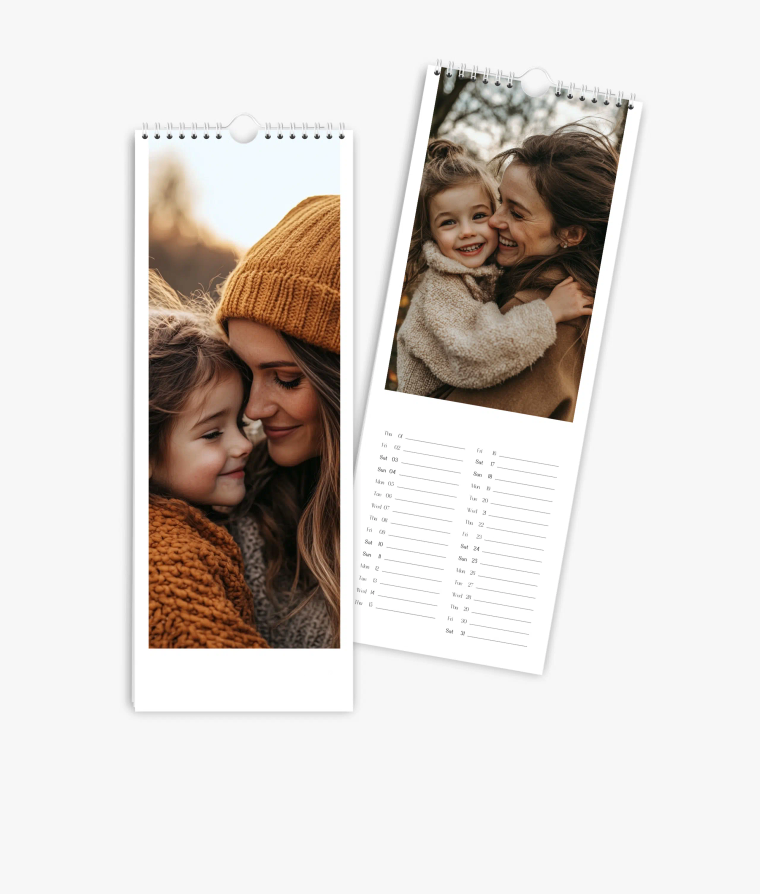 Vertical calendar Classic Year