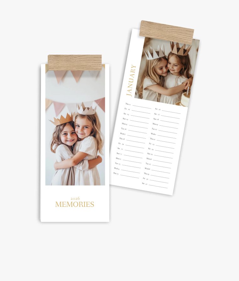 Vertical calendar Best Memories