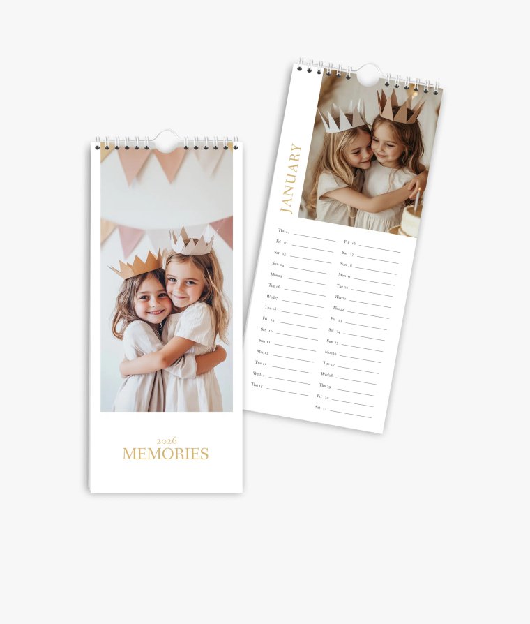 Vertical calendar Best Memories