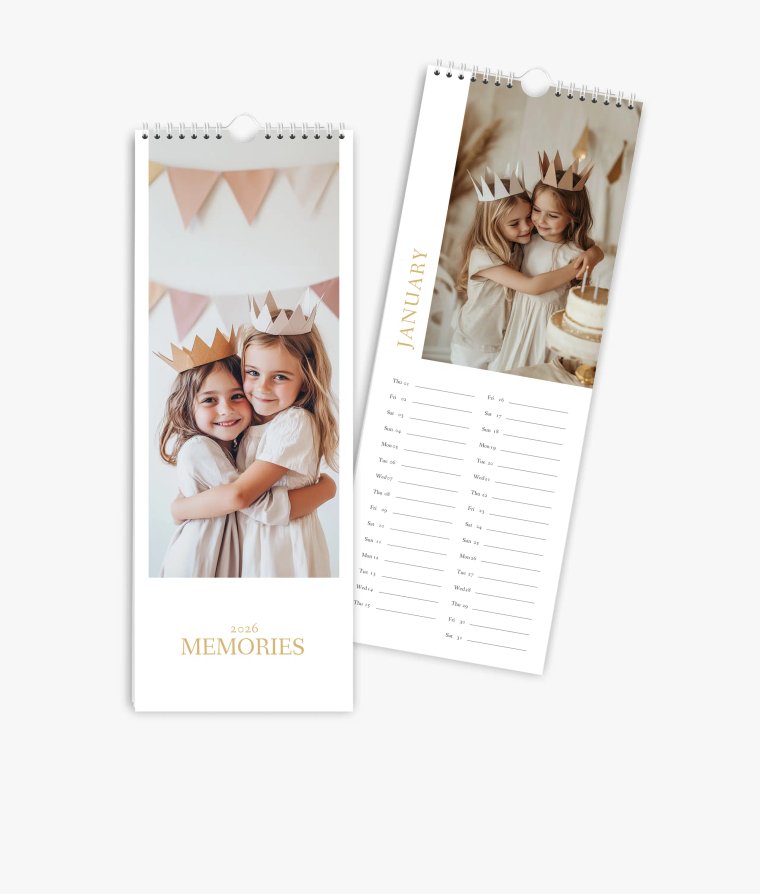 Vertical calendar Best Memories