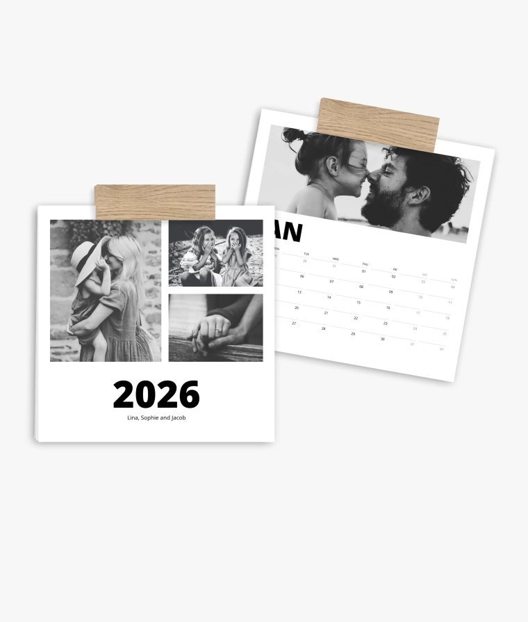 Appointment calendar Black & White