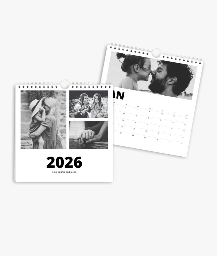 Appointment calendar Black & White