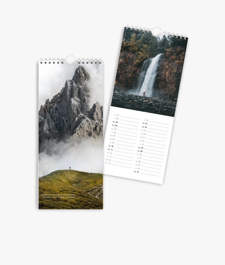 Vertical calendar Landscapes