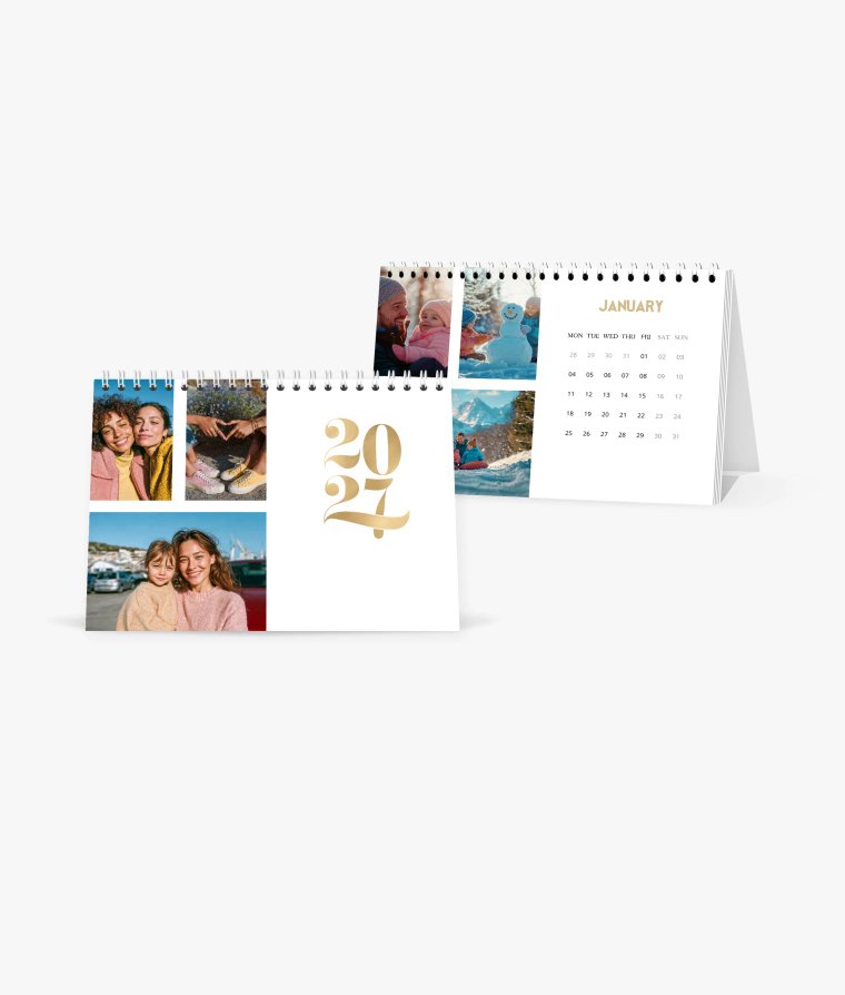 Desk calendar A year of gold