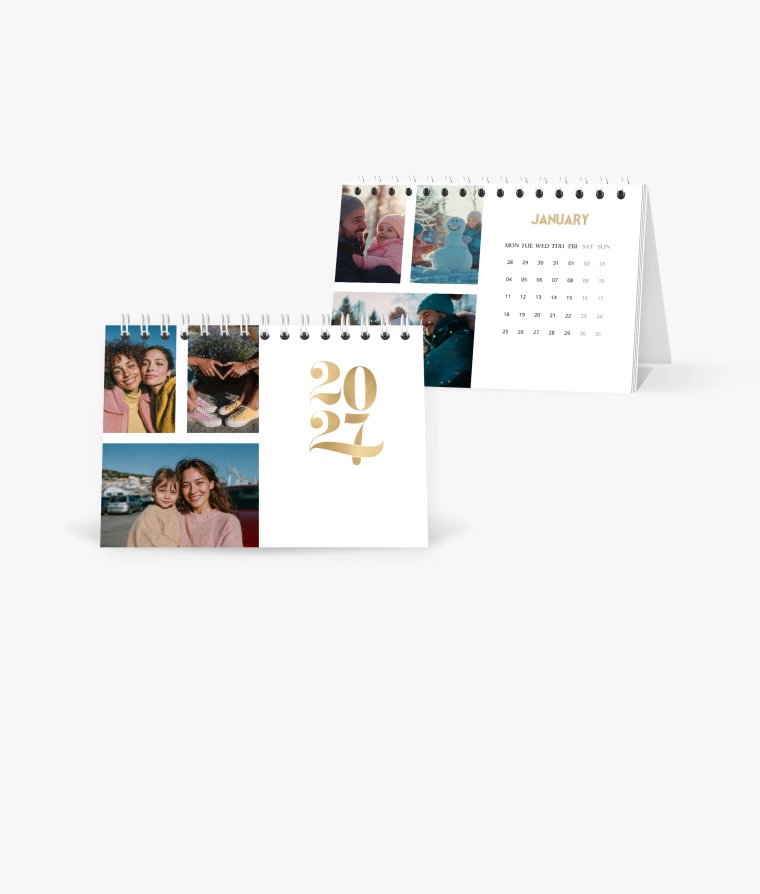 Desk calendar A year of gold