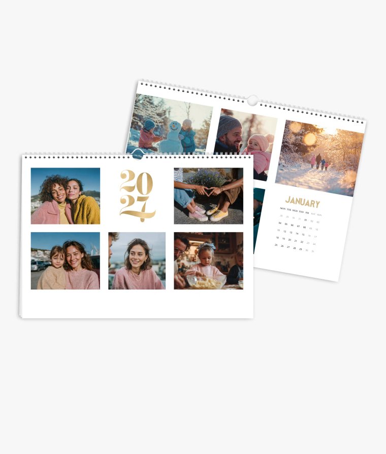 Wall calendar A year of gold