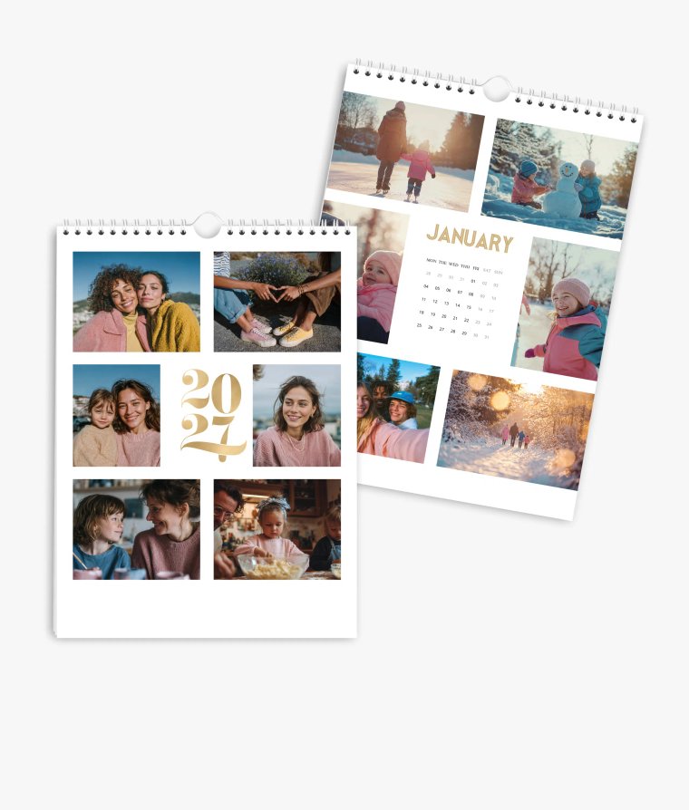 Wall calendar A year of gold