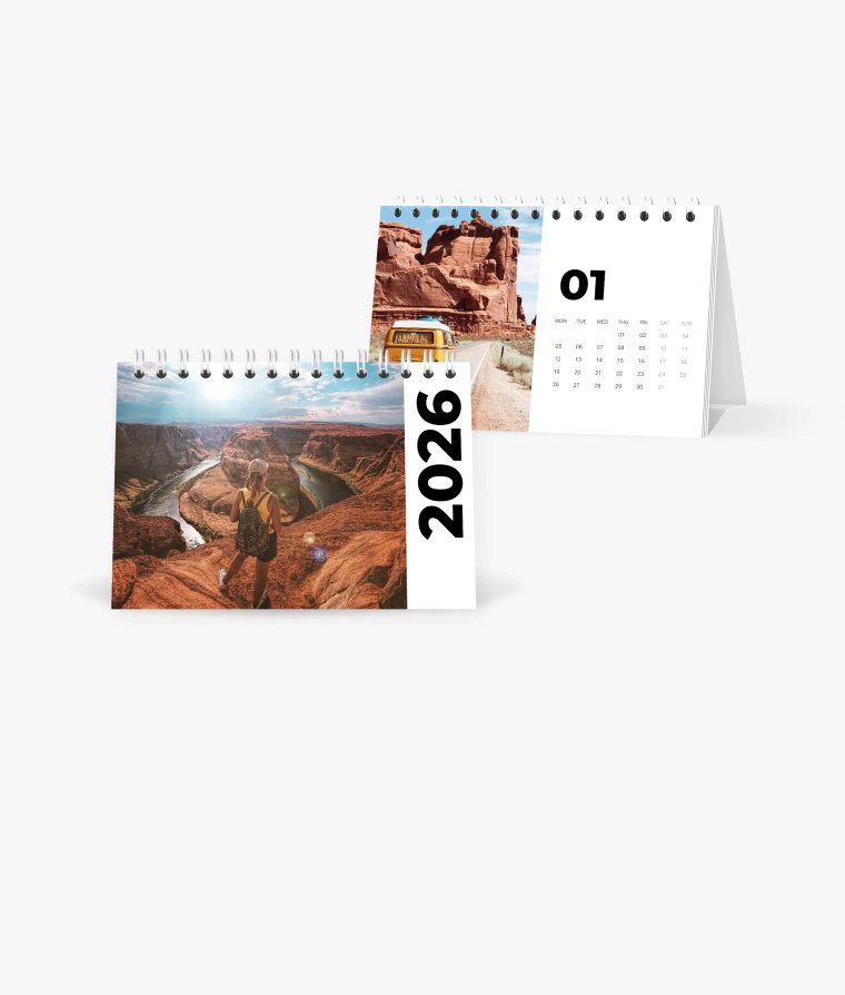 Desk calendar Road Trip