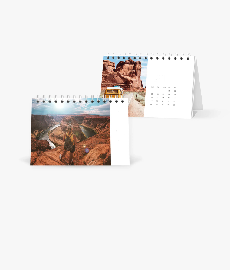 Desk calendar Road Trip