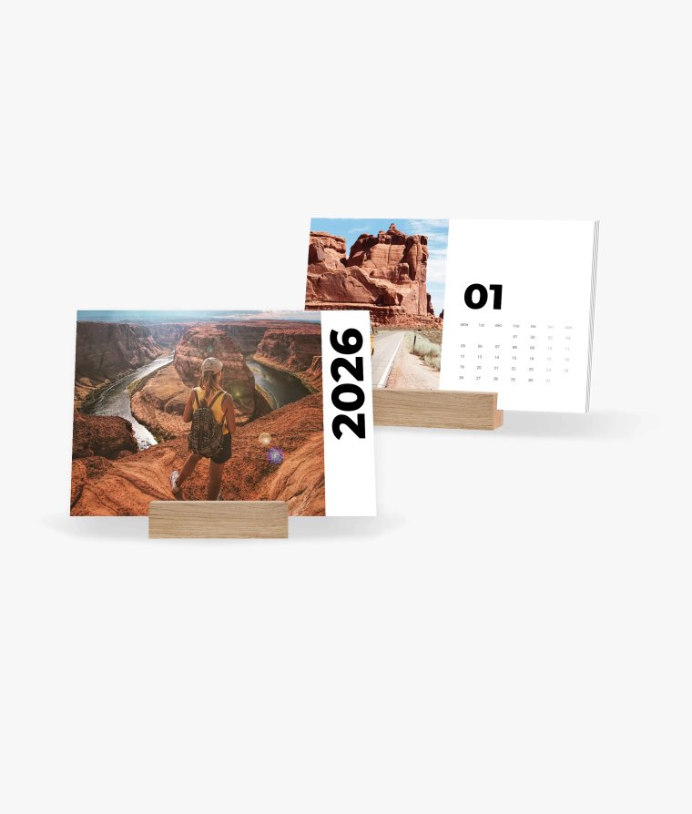 Desk calendar Road Trip
