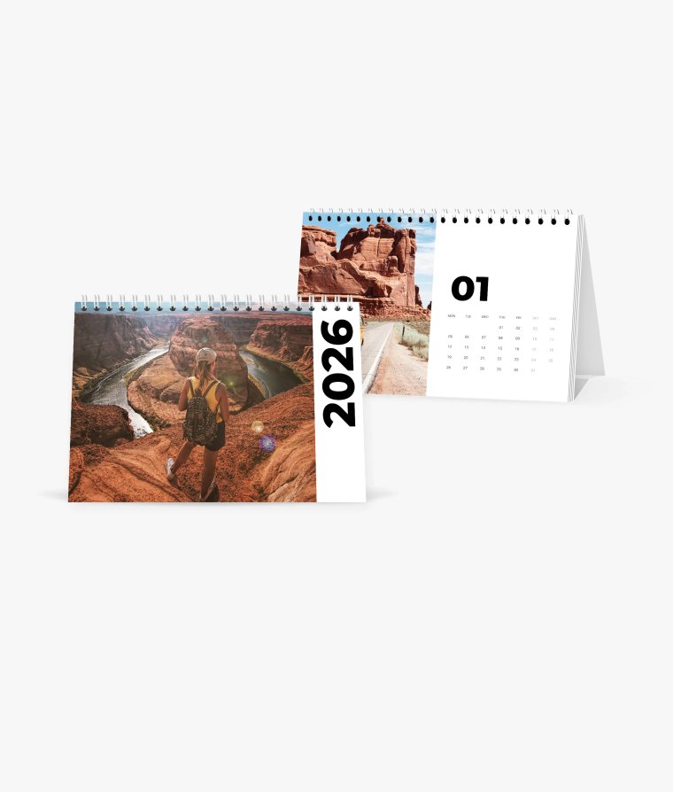 Desk calendar Road Trip