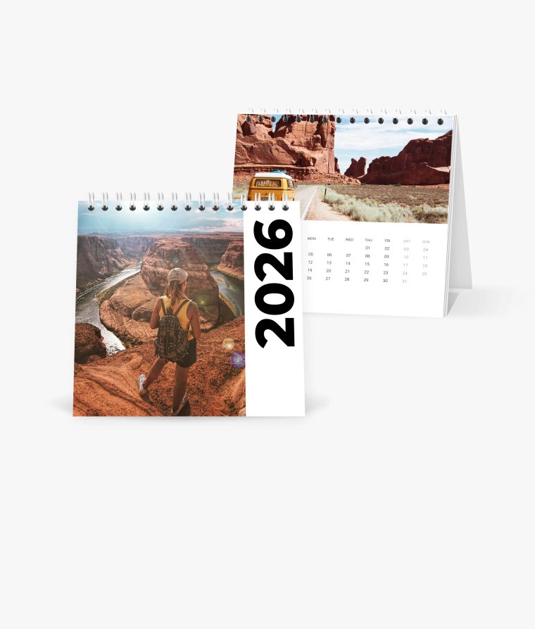 Desk calendar Road Trip