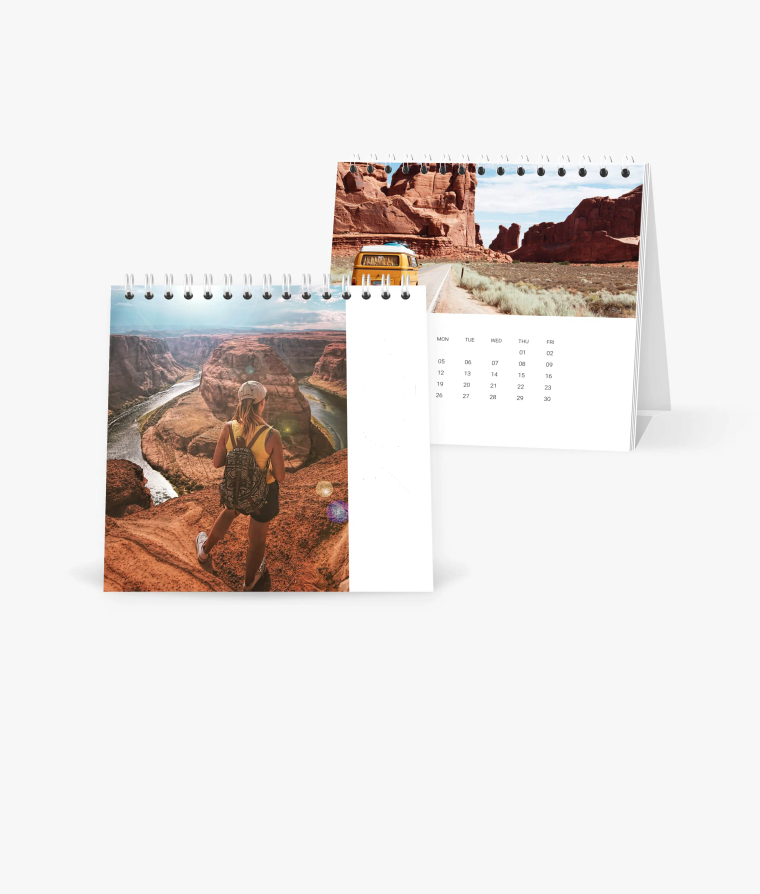 Desk calendar Road Trip