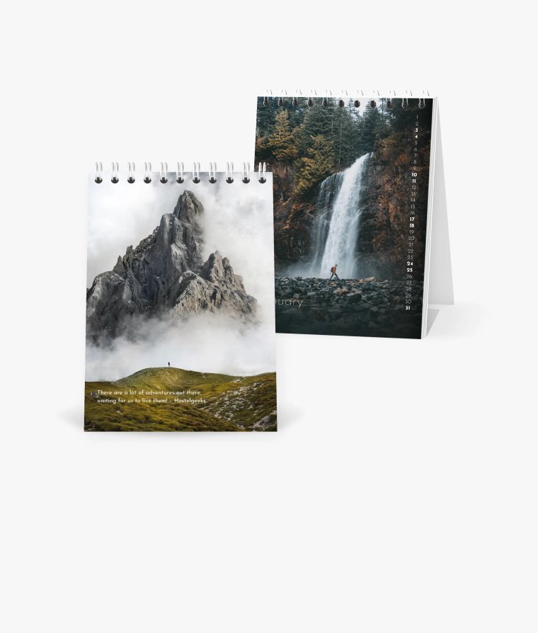 Desk calendar Landscapes