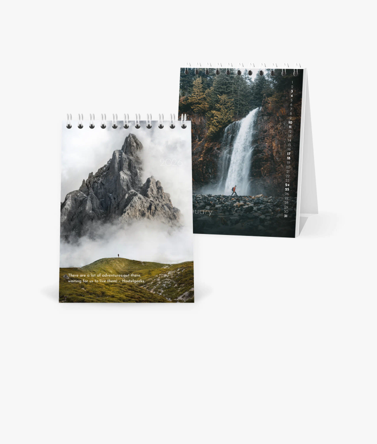 Desk calendar Landscapes