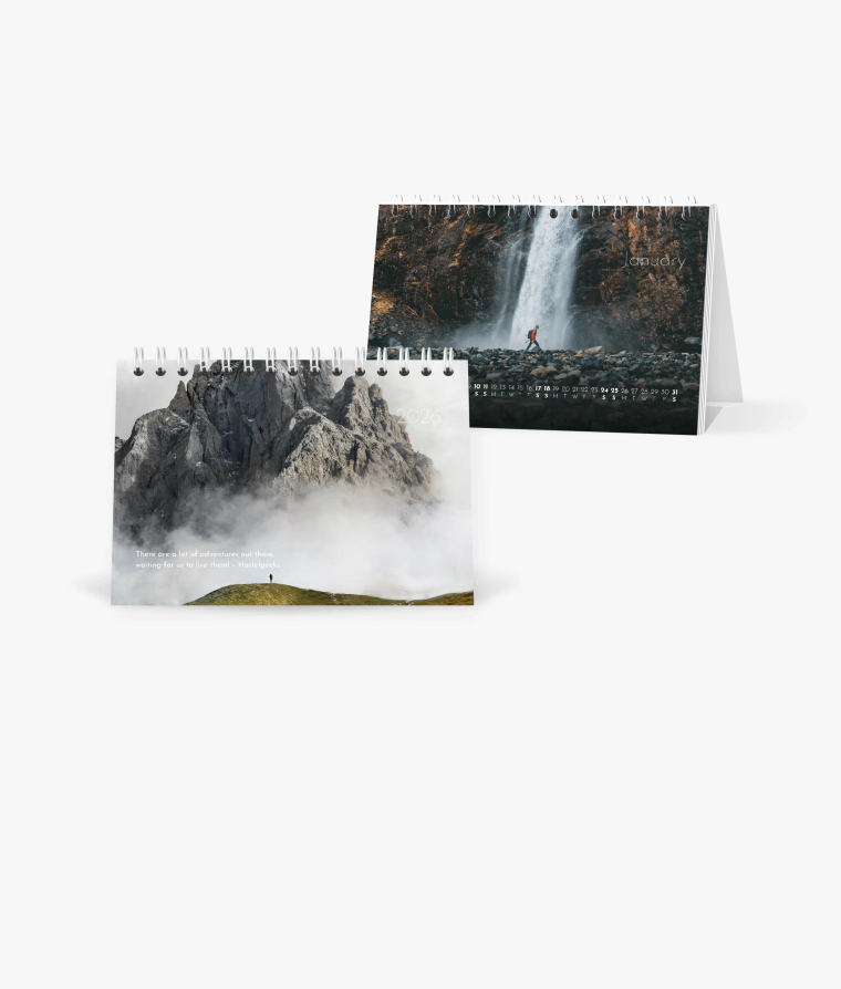 Desk calendar Landscapes