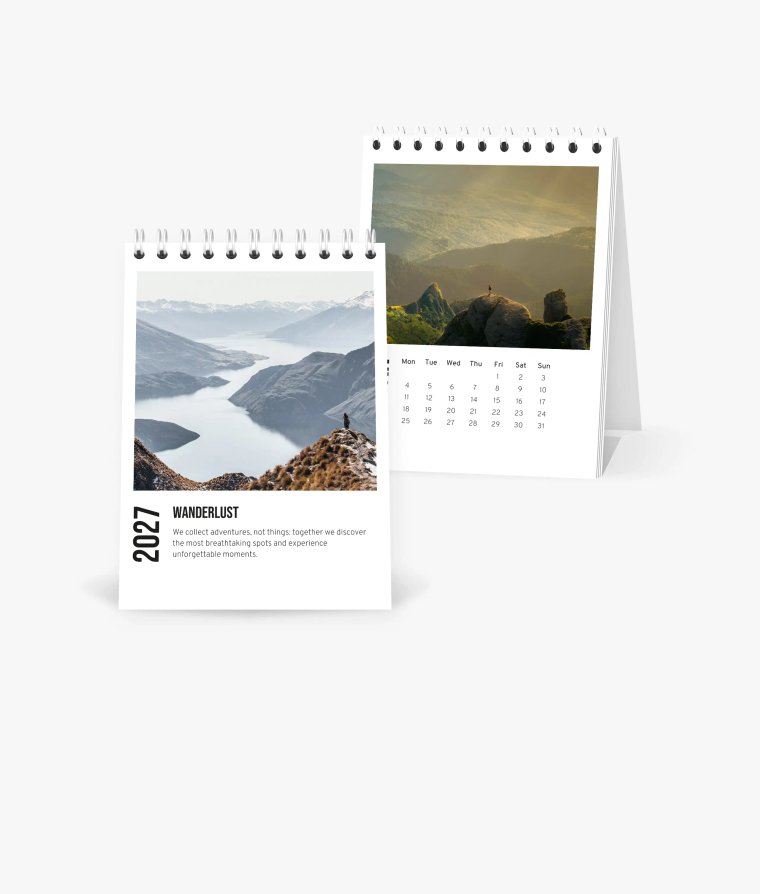 Desk calendar Nature