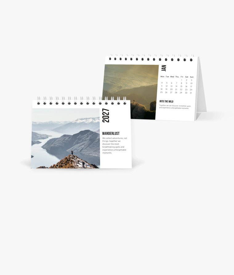 Desk calendar Nature