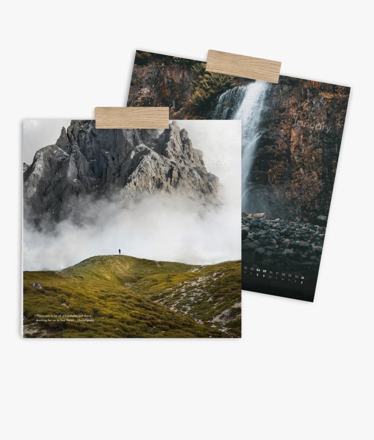 Wall calendar Landscapes