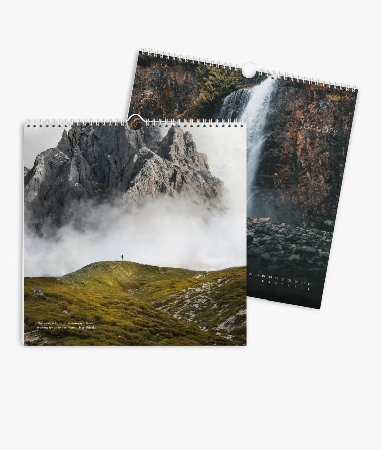 Wall calendar Landscapes