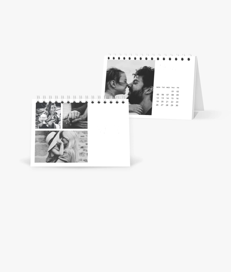 Desk calendar Black & White