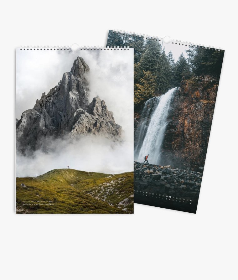 Wall calendar Landscapes