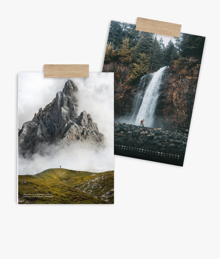 Wall calendar Landscapes