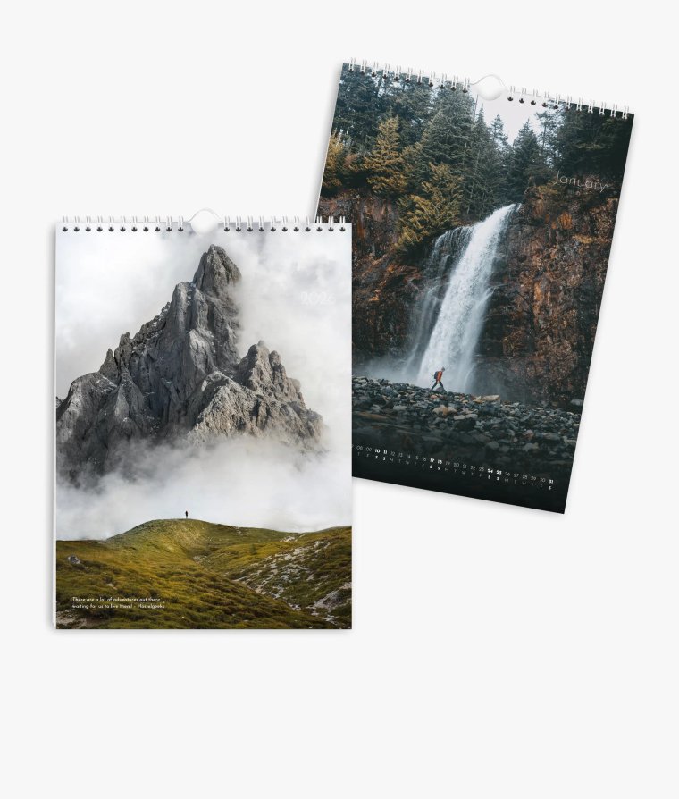 Wall calendar Landscapes