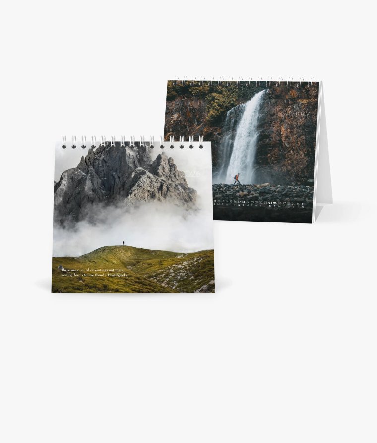 Desk calendar Landscapes