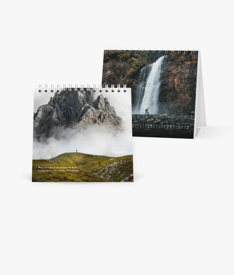 Desk calendar Landscapes