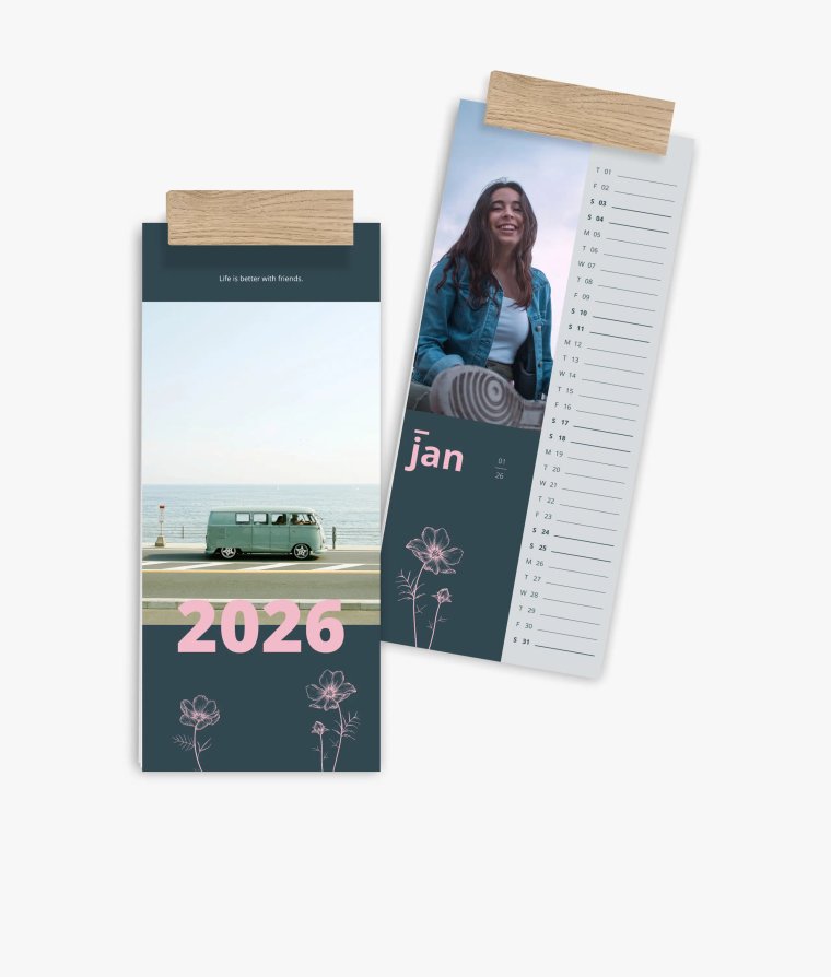 Vertical calendar Friendship