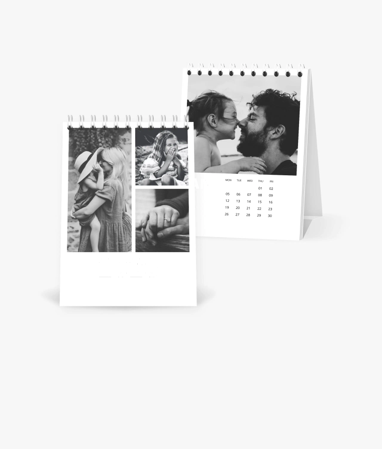 Desk calendar Black & White