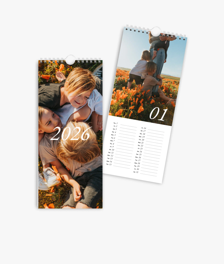 Vertical calendar We are Family