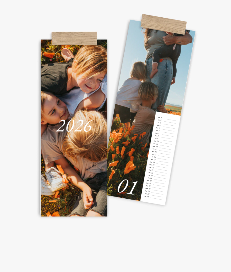 Vertical calendar We are Family