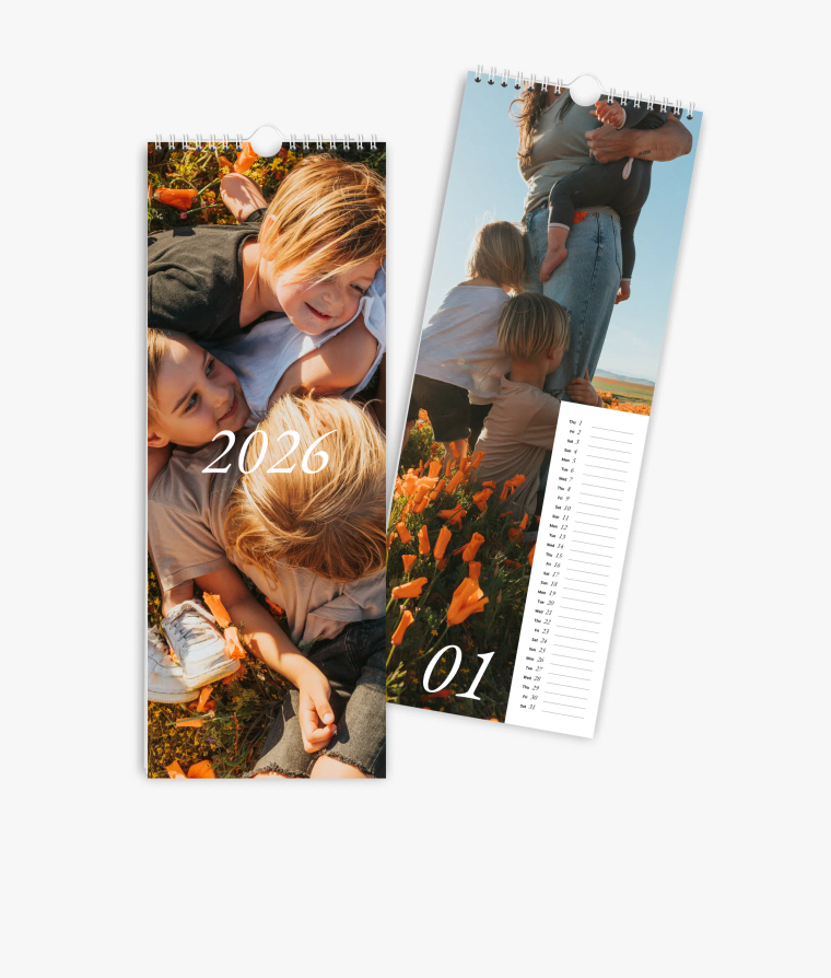 Vertical calendar We are Family