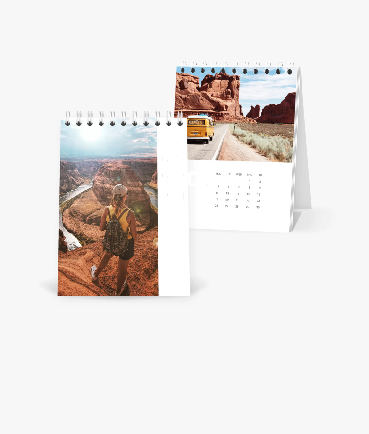 Desk calendar Road Trip