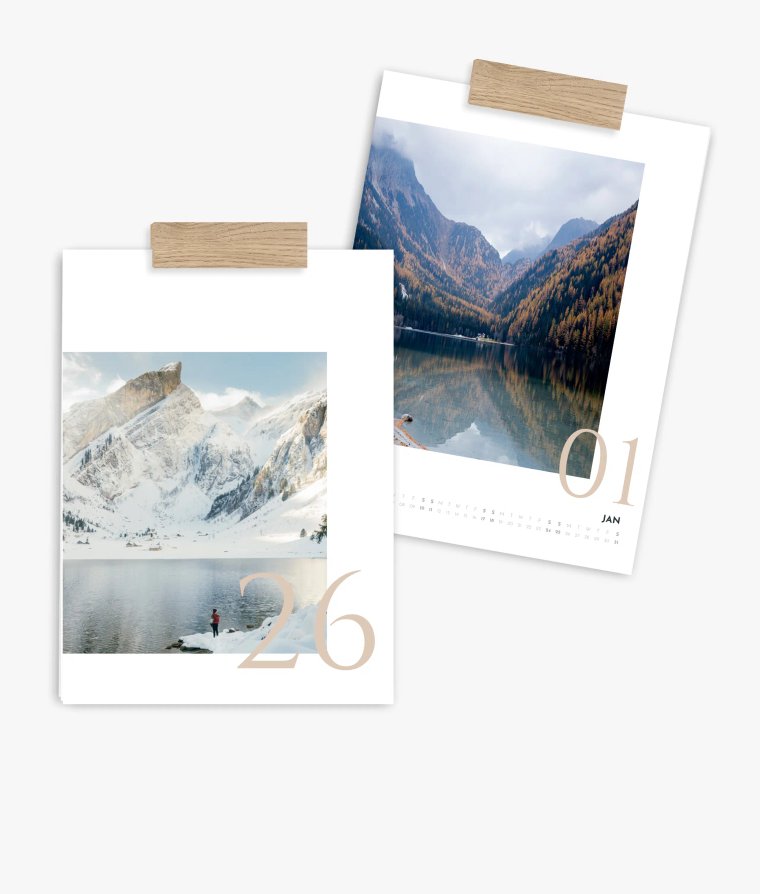 Wall calendar Timeless