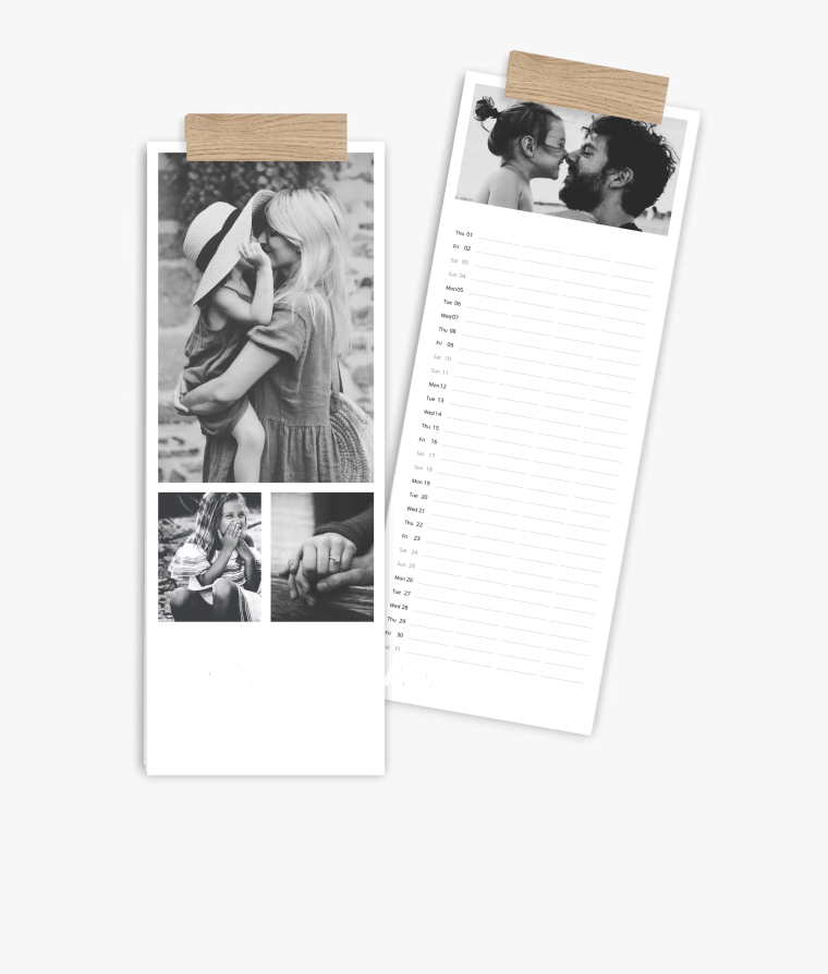 Family planner Black & White