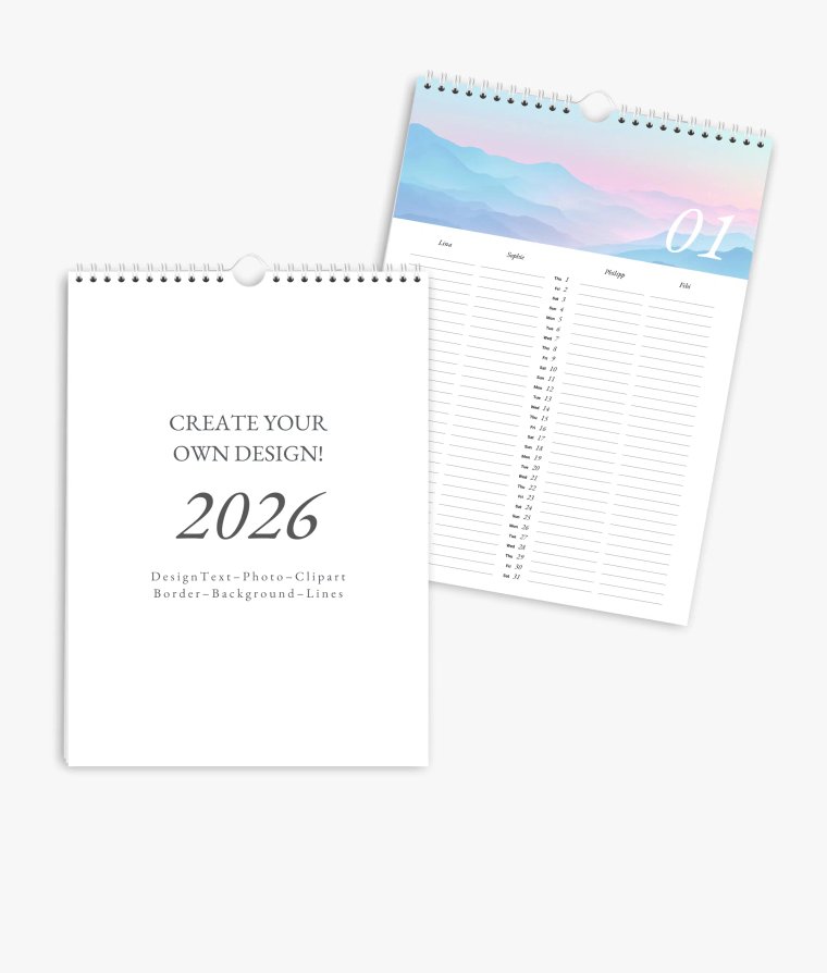 Family planner Simple Blanco