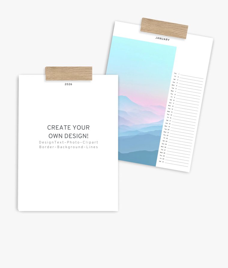 Appointment calendar Plain Blanco