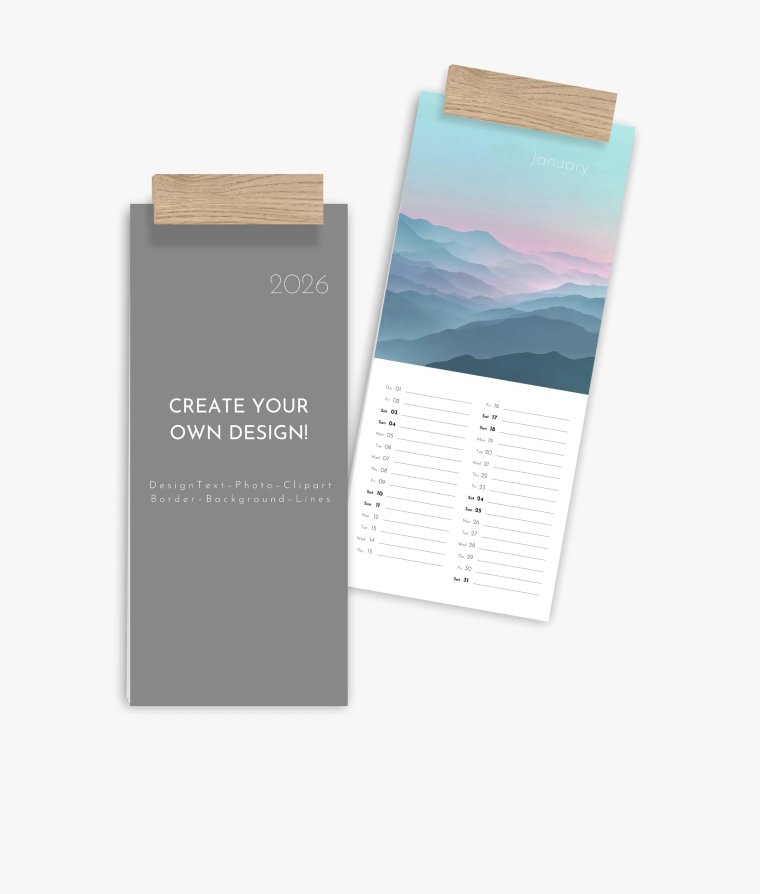 Vertical calendar Big Blanco