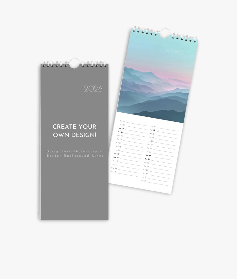 Vertical calendar Big Blanco