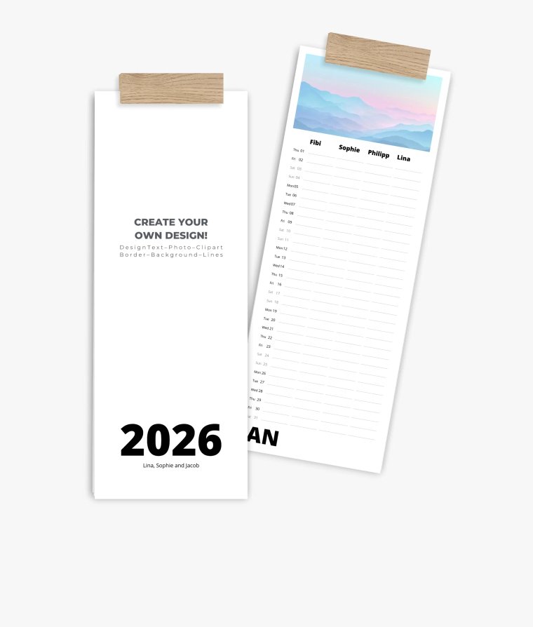 Family planner Modern Blanco